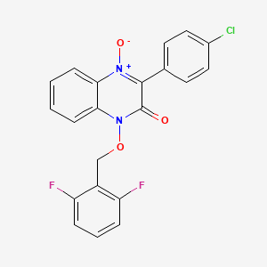 3-(4-chlorophenyl)-1-[(2,6-difluorobenzyl)oxy]-2(1H)-quinoxalinone 4-oxide