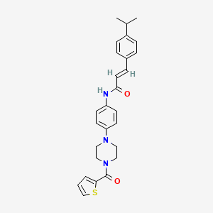 3-(4-isopropylphenyl)-N-{4-[4-(2-thienylcarbonyl)-1-piperazinyl]phenyl}acrylamide