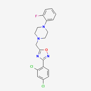 1-{[3-(2,4-dichlorophenyl)-1,2,4-oxadiazol-5-yl]methyl}-4-(2-fluorophenyl)piperazine