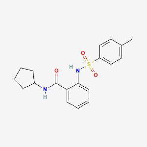 N-cyclopentyl-2-{[(4-methylphenyl)sulfonyl]amino}benzamide