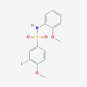 3-iodo-4-methoxy-N-(2-methoxyphenyl)benzenesulfonamide