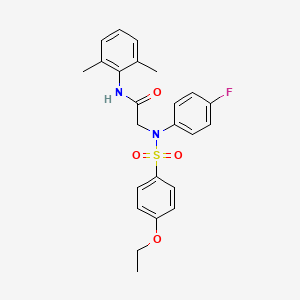 N~1~-(2,6-dimethylphenyl)-N~2~-[(4-ethoxyphenyl)sulfonyl]-N~2~-(4-fluorophenyl)glycinamide