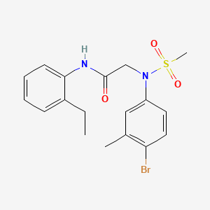 N~2~-(4-bromo-3-methylphenyl)-N~1~-(2-ethylphenyl)-N~2~-(methylsulfonyl)glycinamide