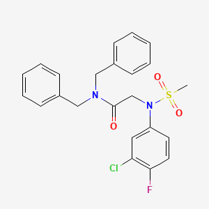 N~1~,N~1~-dibenzyl-N~2~-(3-chloro-4-fluorophenyl)-N~2~-(methylsulfonyl)glycinamide