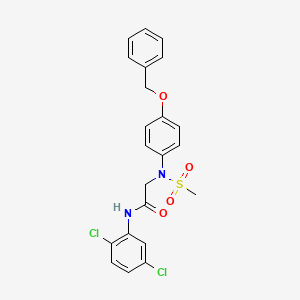 N~2~-[4-(benzyloxy)phenyl]-N~1~-(2,5-dichlorophenyl)-N~2~-(methylsulfonyl)glycinamide