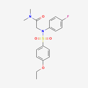 N~2~-[(4-ethoxyphenyl)sulfonyl]-N~2~-(4-fluorophenyl)-N~1~,N~1~-dimethylglycinamide