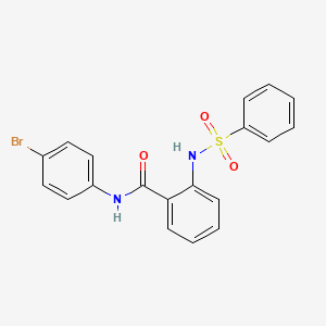 N-(4-bromophenyl)-2-[(phenylsulfonyl)amino]benzamide