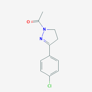 molecular formula C11H11ClN2O B361793 1-acetyl-3-(4-chloro-phenyl)-4,5-dihydro-1H-pyrazole CAS No. 14397-32-1
