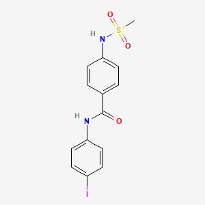 N-(4-iodophenyl)-4-[(methylsulfonyl)amino]benzamide