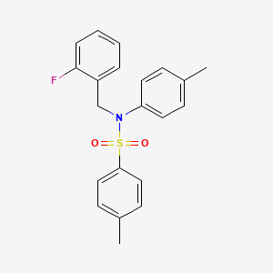 N-(2-fluorobenzyl)-4-methyl-N-(4-methylphenyl)benzenesulfonamide