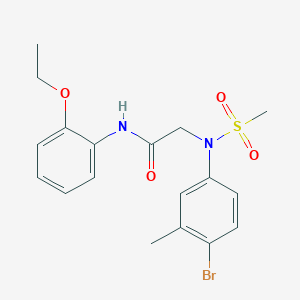 N~2~-(4-bromo-3-methylphenyl)-N~1~-(2-ethoxyphenyl)-N~2~-(methylsulfonyl)glycinamide