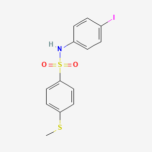 N-(4-iodophenyl)-4-(methylthio)benzenesulfonamide