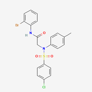 N~1~-(2-bromophenyl)-N~2~-[(4-chlorophenyl)sulfonyl]-N~2~-(4-methylphenyl)glycinamide