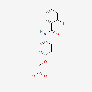 methyl {4-[(2-iodobenzoyl)amino]phenoxy}acetate