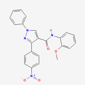 N-(2-methoxyphenyl)-3-(4-nitrophenyl)-1-phenyl-1H-pyrazole-4-carboxamide