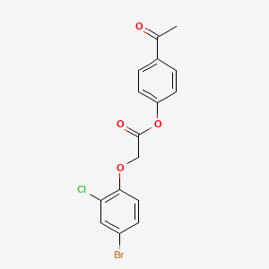 4-acetylphenyl (4-bromo-2-chlorophenoxy)acetate