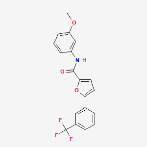 N-(3-methoxyphenyl)-5-[3-(trifluoromethyl)phenyl]-2-furamide