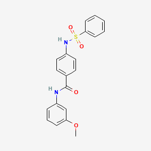 N-(3-methoxyphenyl)-4-[(phenylsulfonyl)amino]benzamide