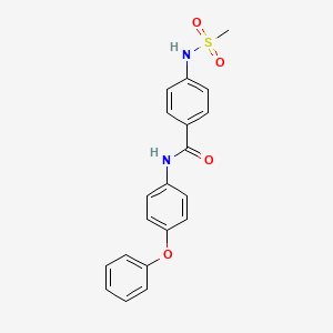 4-[(methylsulfonyl)amino]-N-(4-phenoxyphenyl)benzamide