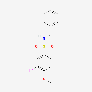 N-benzyl-3-iodo-4-methoxybenzenesulfonamide