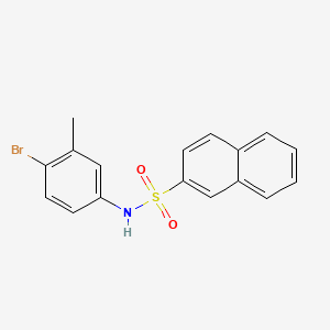 molecular formula C17H14BrNO2S B3618181 N-(4-bromo-3-methylphenyl)-2-naphthalenesulfonamide 