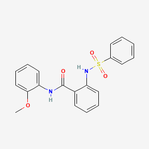 N-(2-methoxyphenyl)-2-[(phenylsulfonyl)amino]benzamide