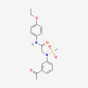 N~2~-(3-acetylphenyl)-N~1~-(4-ethoxyphenyl)-N~2~-(methylsulfonyl)glycinamide