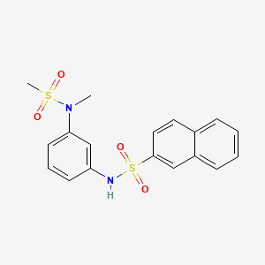 N-{3-[methyl(methylsulfonyl)amino]phenyl}-2-naphthalenesulfonamide