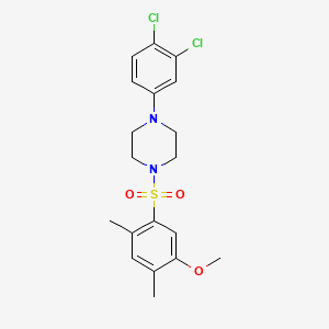 1-(3,4-dichlorophenyl)-4-[(5-methoxy-2,4-dimethylphenyl)sulfonyl]piperazine