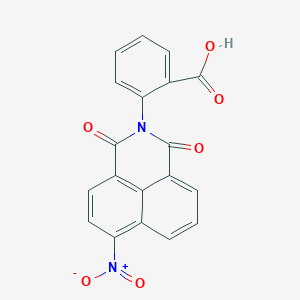 molecular formula C19H10N2O6 B361832 2-(6-nitro-1,3-dioxo-1H-benzo[de]isoquinolin-2(3H)-yl)benzoic acid CAS No. 721916-04-7