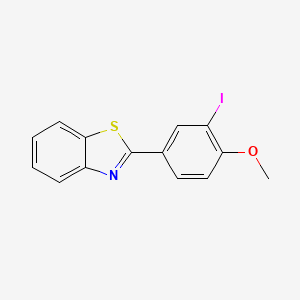 2-(3-iodo-4-methoxyphenyl)-1,3-benzothiazole