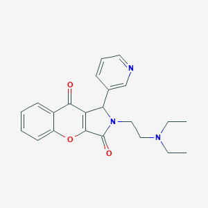 molecular formula C22H23N3O3 B361833 2-(2-(Diethylamino)ethyl)-1-(pyridin-3-yl)-1,2-dihydrochromeno[2,3-c]pyrrole-3,9-dione CAS No. 631865-37-7