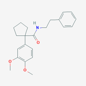 1-(3,4-dimethoxyphenyl)-N-(2-phenylethyl)cyclopentanecarboxamide