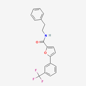 N-(2-phenylethyl)-5-[3-(trifluoromethyl)phenyl]-2-furamide