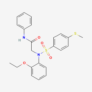 N~2~-(2-ethoxyphenyl)-N~2~-{[4-(methylthio)phenyl]sulfonyl}-N~1~-phenylglycinamide