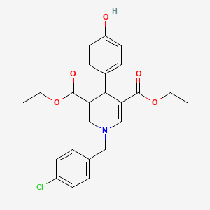 diethyl 1-(4-chlorobenzyl)-4-(4-hydroxyphenyl)-1,4-dihydro-3,5-pyridinedicarboxylate