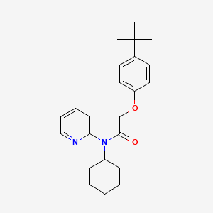 molecular formula C23H30N2O2 B3618510 2-(4-tert-butylphenoxy)-N-cyclohexyl-N-2-pyridinylacetamide 