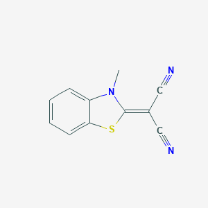 molecular formula C11H7N3S B361853 2-(3-methyl-1,3-benzothiazol-2(3H)-ylidene)malononitrile CAS No. 126772-91-6