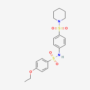 4-ethoxy-N-[4-(1-piperidinylsulfonyl)phenyl]benzenesulfonamide