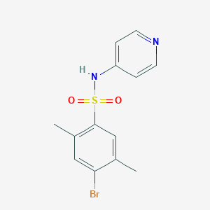 molecular formula C13H13BrN2O2S B361855 4-bromo-2,5-dimethyl-N-pyridin-4-ylbenzenesulfonamide CAS No. 433695-49-9