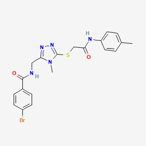 4-bromo-N-{[4-methyl-5-({2-[(4-methylphenyl)amino]-2-oxoethyl}thio)-4H-1,2,4-triazol-3-yl]methyl}benzamide