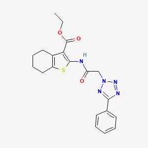 ethyl 2-{[(5-phenyl-2H-tetrazol-2-yl)acetyl]amino}-4,5,6,7-tetrahydro-1-benzothiophene-3-carboxylate