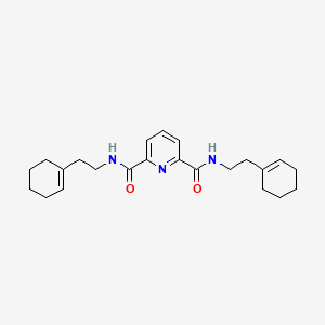 molecular formula C23H31N3O2 B3618633 N,N'-bis[2-(1-cyclohexen-1-yl)ethyl]-2,6-pyridinedicarboxamide 