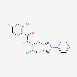 2-chloro-N-(6-chloro-2-phenyl-2H-1,2,3-benzotriazol-5-yl)-4-methylbenzamide