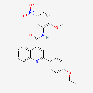 2-(4-ethoxyphenyl)-N-(2-methoxy-5-nitrophenyl)-4-quinolinecarboxamide