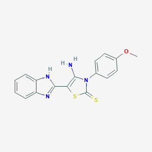 4-amino-5-(1H-benzimidazol-2-yl)-3-(4-methoxyphenyl)-1,3-thiazole-2(3H)-thione