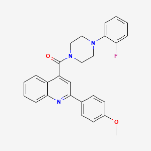 4-{[4-(2-fluorophenyl)-1-piperazinyl]carbonyl}-2-(4-methoxyphenyl)quinoline