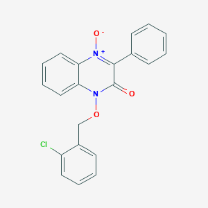 1-[(2-chlorobenzyl)oxy]-3-phenyl-2(1H)-quinoxalinone 4-oxide