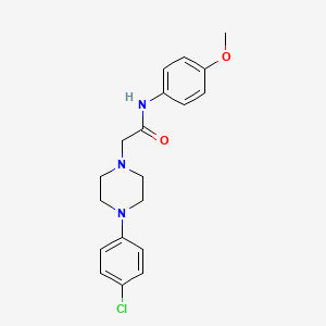 2-[4-(4-chlorophenyl)-1-piperazinyl]-N-(4-methoxyphenyl)acetamide