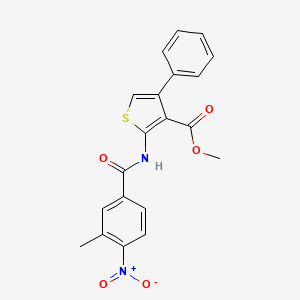 methyl 2-[(3-methyl-4-nitrobenzoyl)amino]-4-phenyl-3-thiophenecarboxylate